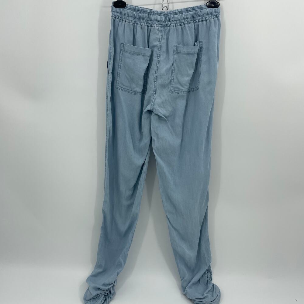 New THREAD & SUPPLY Casual Pant Women's Size XS Chambray Ruched Jogger High Rise - Picture 4 of 10